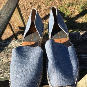 Denim boat shoes